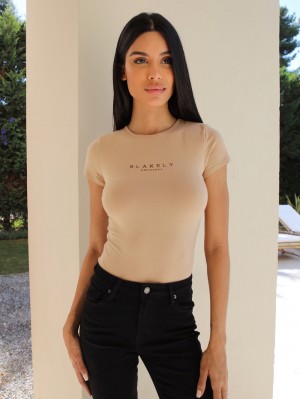 Blakely Alicia Bodysuit Tan | 3054CWHRM