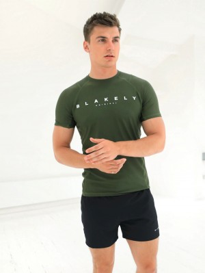 Blakely Apex Active T-Shirt Dunkelgrün | 0516DTQHL