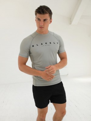 Blakely Apex Active T-Shirt Hellgrau | 0274NBVUG