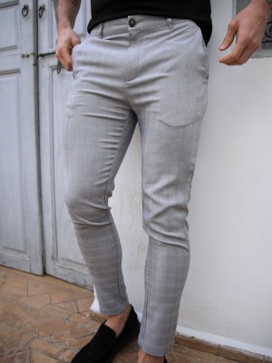 Blakely Assaki Checked Trousers Grau | 0537PJVQN