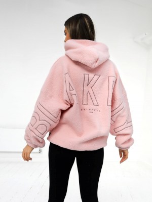 Blakely Borg Isabel Oversized Hoodie Rosa | 7864OAUPJ
