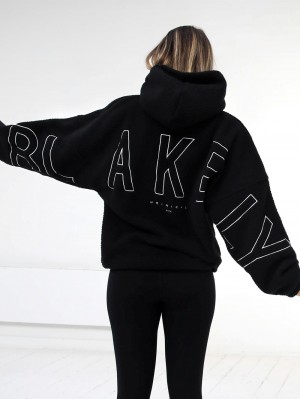 Blakely Borg Isabel Oversized Hoodie Schwarz | 6352HBJOA