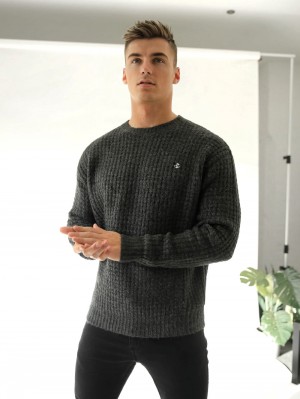 Blakely Burford Knit Jumper Charcoal | 2491XYRFJ