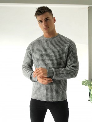 Blakely Burford Knit Jumper Grau | 0831TGKCQ