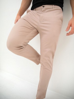 Blakely Cavill Slim Fit Tailored Chinos Rosa | 8173UVQNE