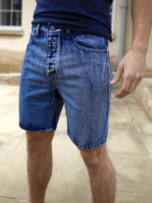 Blakely Denim Shorts Dunkelblau | 8734ZQNAJ
