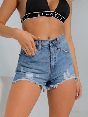 Blakely Emery Denim Shorts Blau | 1629ZPOMW
