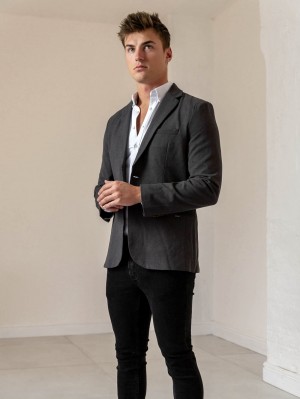 Blakely Haywood Blazer Charcoal | 8369NWAUX