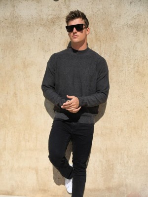 Blakely Huxley Knit Jumper Charcoal | 2914ETDGO