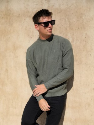 Blakely Huxley Knit Jumper Hellkhaki | 1356VHDNG