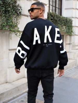 Blakely Idris Oversized Jumper Schwarz | 1538KXYIS
