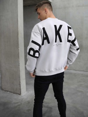 Blakely Idris Oversized Jumper Stone | 2153GVBHU