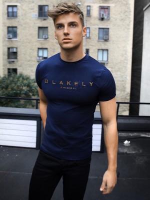Blakely Imola T-Shirt Navy | 3725CUXZK