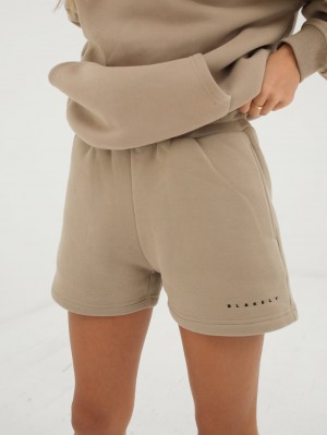 Blakely Isabel Jogger Shorts Tan | 6298FQZUY