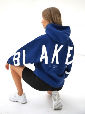Blakely Isabel Oversized Hoodie Blau | 8927VEMGN