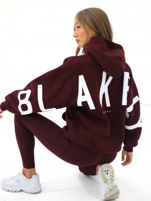 Blakely Isabel Oversized Hoodie Bordeaux | 1264ICMPY