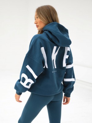 Blakely Isabel Oversized Hoodie Dunkel | 8351DGKJQ