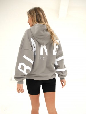 Blakely Isabel Oversized Hoodie Grau | 5874BEYWN