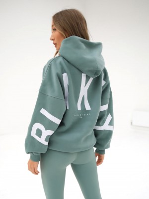 Blakely Isabel Oversized Hoodie Grün | 1540OQEZV