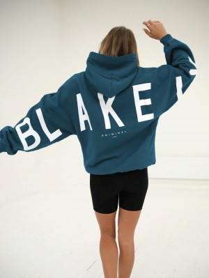 Blakely Isabel Oversized Hoodie Grün | 8796FLKXW