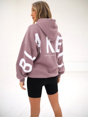 Blakely Isabel Oversized Hoodie Rosa | 9615FRKLU