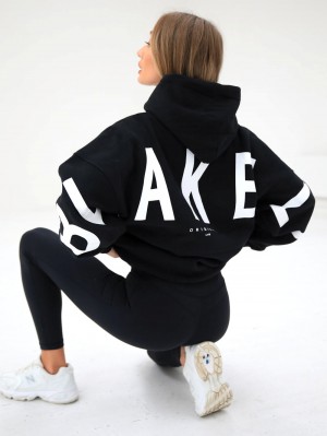 Blakely Isabel Oversized Hoodie Schwarz | 8295KEYAH
