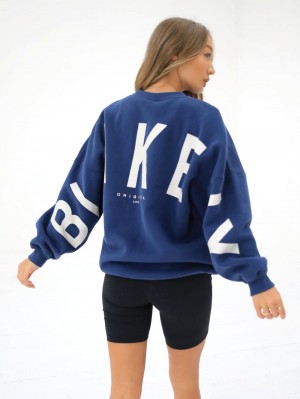 Blakely Isabel Oversized Jumper Blau | 1327EHOMY