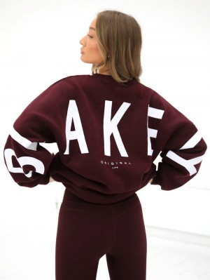 Blakely Isabel Oversized Jumper Bordeaux | 5724SHDFG