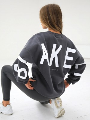 Blakely Isabel Oversized Jumper Charcoal | 7283TSRPO