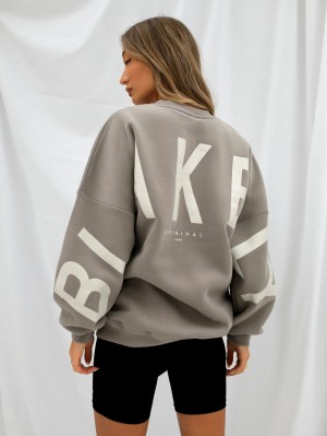 Blakely Isabel Oversized Jumper Grau | 2765IAVOK