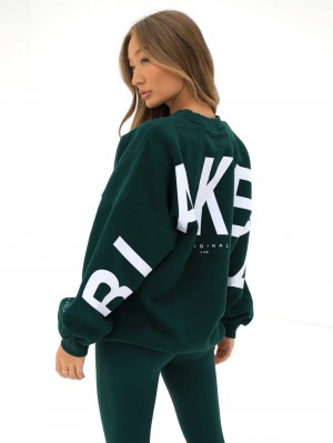 Blakely Isabel Oversized Jumper Grün | 4720YQKLU