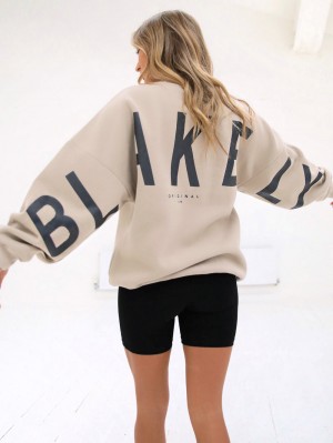 Blakely Isabel Oversized Jumper Oat | 5431JZBQK