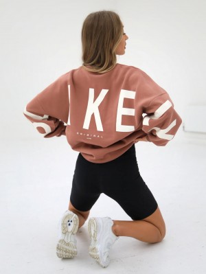 Blakely Isabel Oversized Jumper Orange | 4972QKBUN