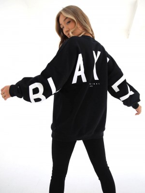 Blakely Isabel Oversized Jumper Schwarz | 3796IKTUC