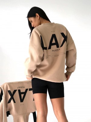 Blakely LAX Isabel Oversized Jumper Tan | 4613KONGE