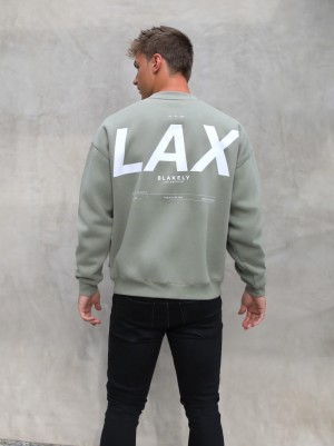 Blakely LAX Relaxed Jumper Olivgrün | 2461EHVPF