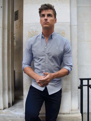 Blakely Lisbon Shirt Grau | 0485EJRTX