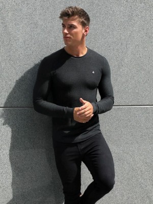 Blakely Mason Knit Jumper Charcoal | 3260WZOYJ