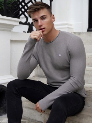 Blakely Mason Knit Jumper Grau | 3275SZNVB