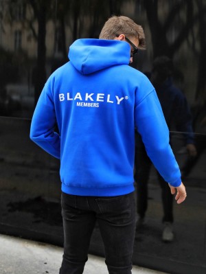 Blakely Members Relaxed Hoodie Blau | 9602HLCJY