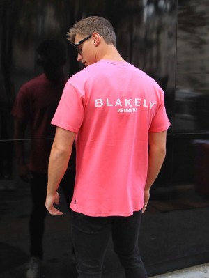 Blakely Members Relaxed T-Shirt Rosa | 7685NRQZY