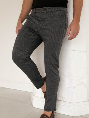 Blakely Midar Check Chinos Dunkelgrau | 4602CVWDG