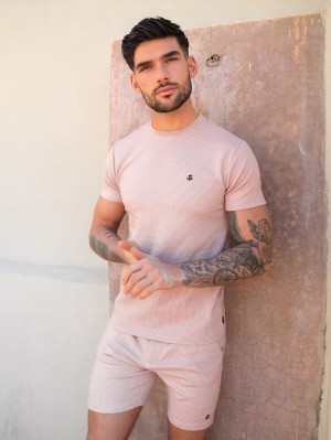 Blakely Midar Check T-Shirt Rosa | 6895TMOCI
