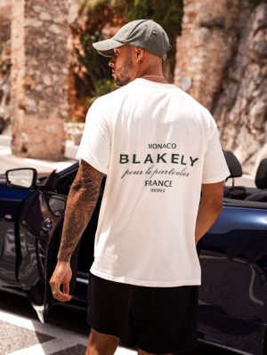 Blakely Monaco Relaxed T-Shirt Ivory | 9128SCIZW