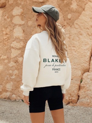 Blakely Monaco Women's Jumper Ivory | 0316ZDILF