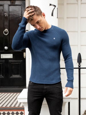 Blakely Olton Knit Jumper Dunkelblau | 7683JMTBI