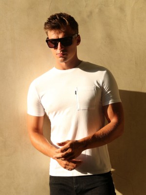 Blakely Pocket T-Shirt Weiß | 0518KVGAO