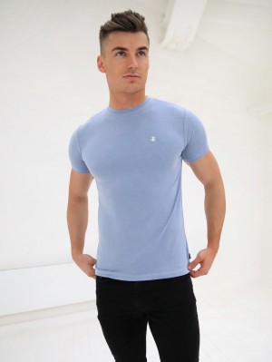 Blakely Rowan Brushed Soft T-Shirt Blau | 1465LTNYO