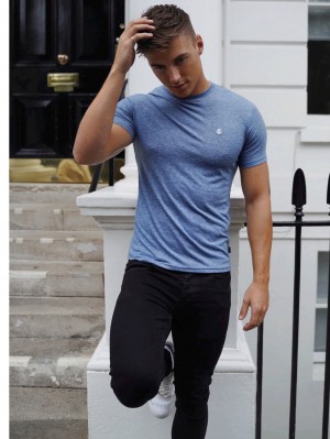 Blakely Sequoia T-Shirt Blau | 9831HPYTS