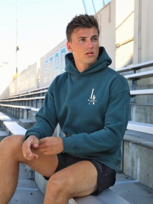Blakely Sports Club Relaxed Hoodie Grün | 8352CQXVZ